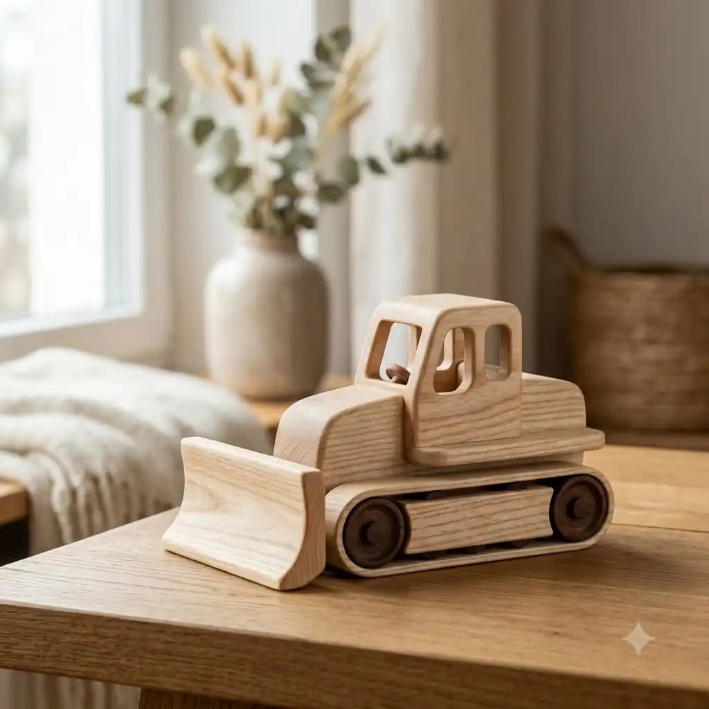 Artisan Wooden Bulldozer 91 40 50 89