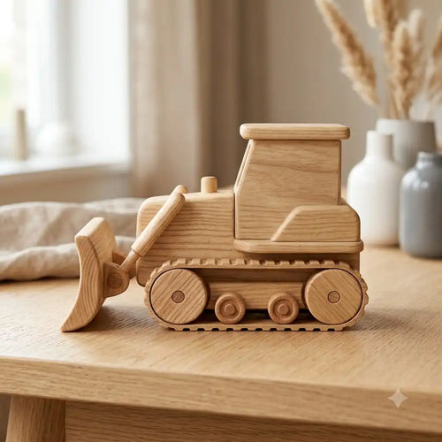 Artisan Wooden Bulldozer 91 40 50 89