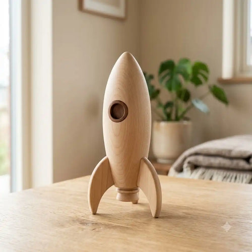 Minimalist Wooden Rocket 36 36 92 49