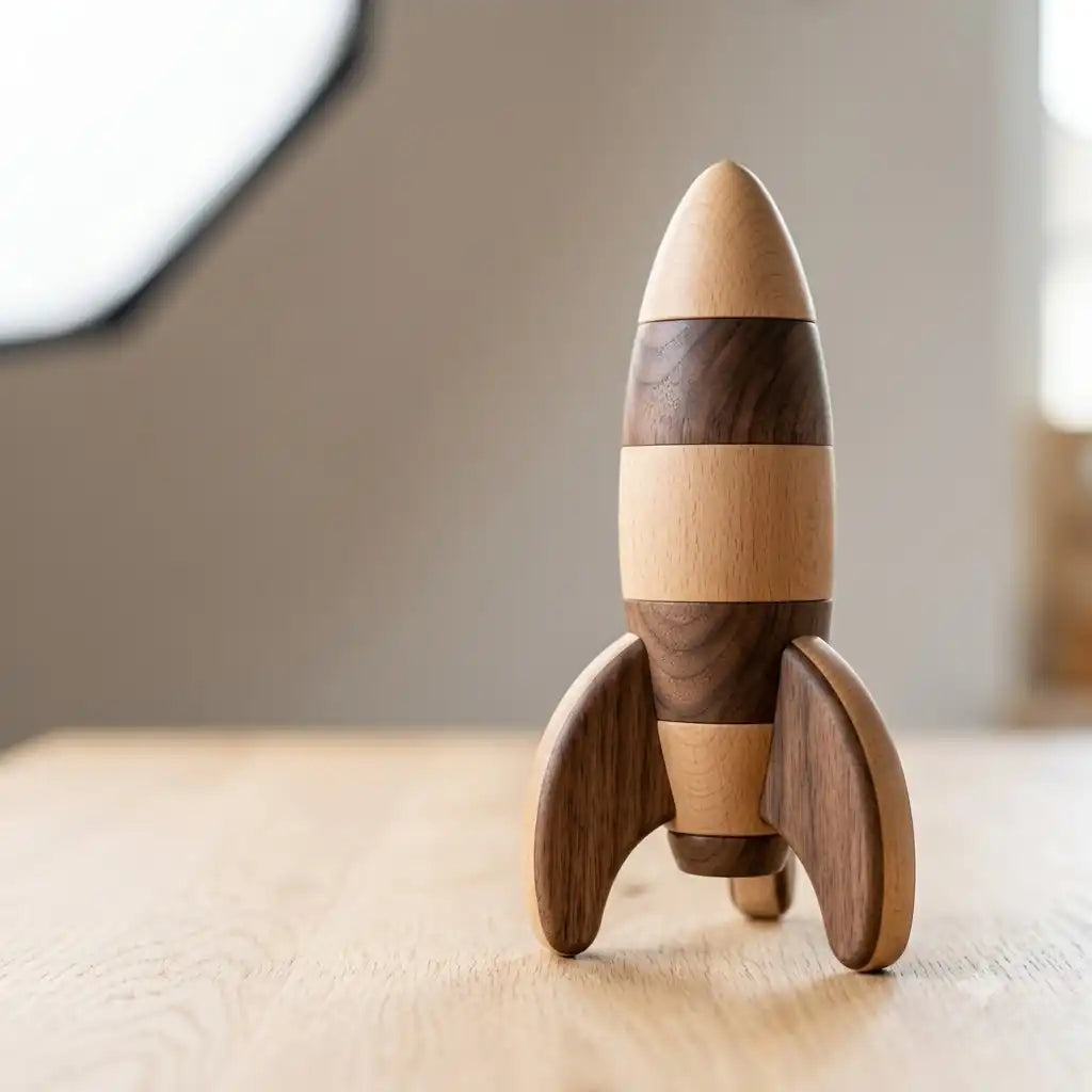 Modern Wooden Rocket 45 45 90 45