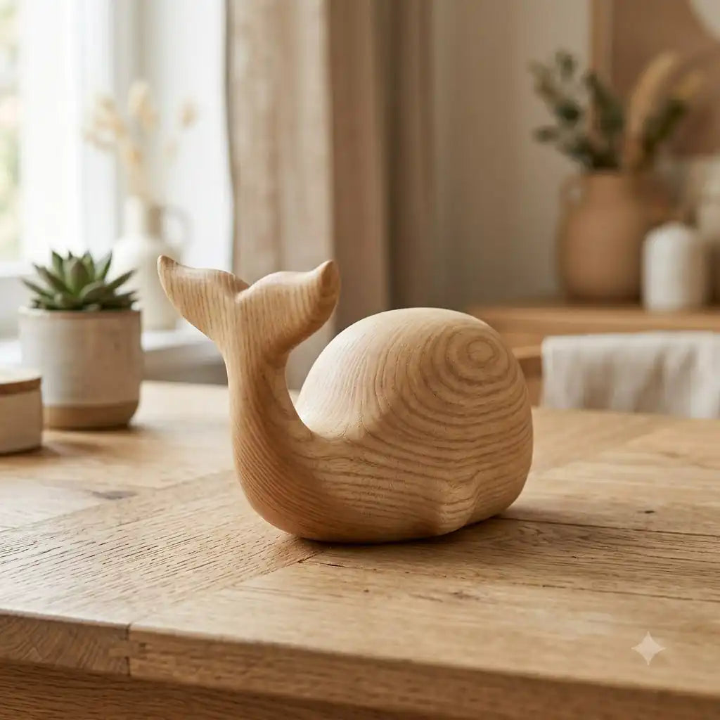 Modern Wooden Whale v2 88 30 38 65