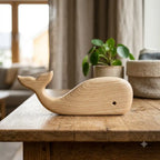 Modern Wooden Whale v2 88 30 38 65