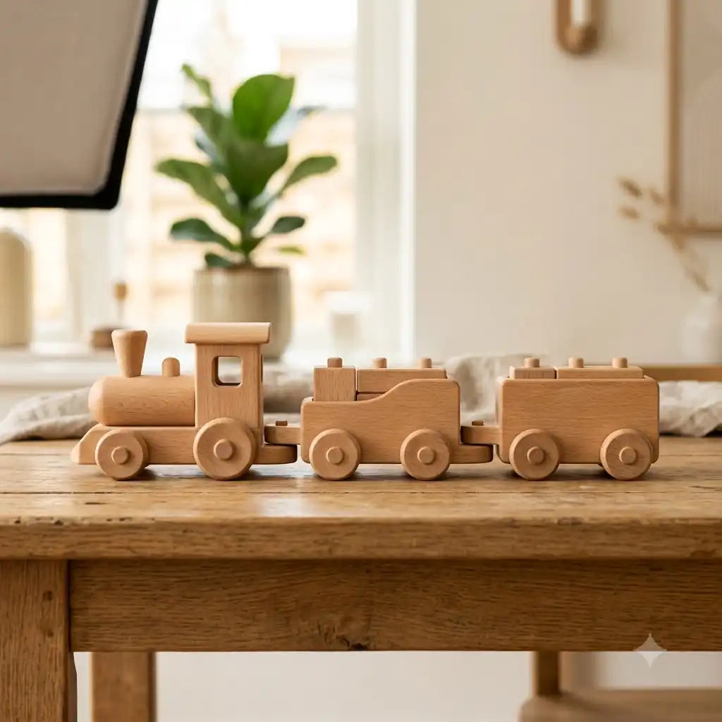 Rustic Wooden Train 105 30 42 69