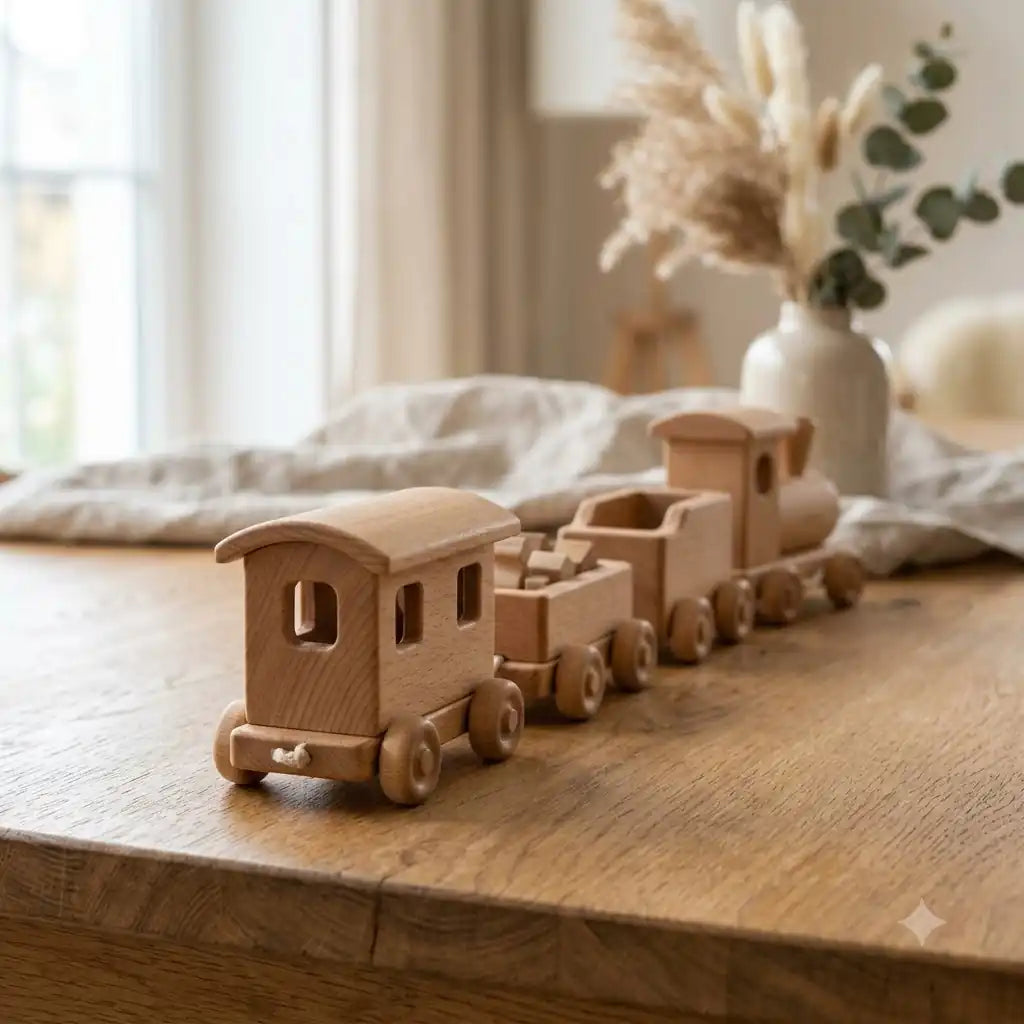 Rustic Wooden Train 105 30 42 69