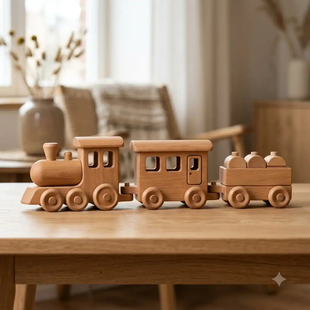 Rustic Wooden Train 105 30 42 69