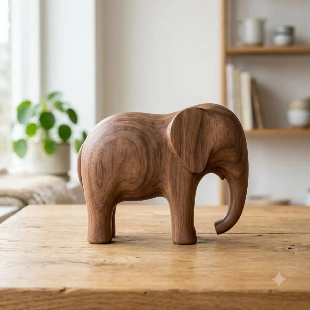 Scandinavian Wooden Elephant 65 28 50 59