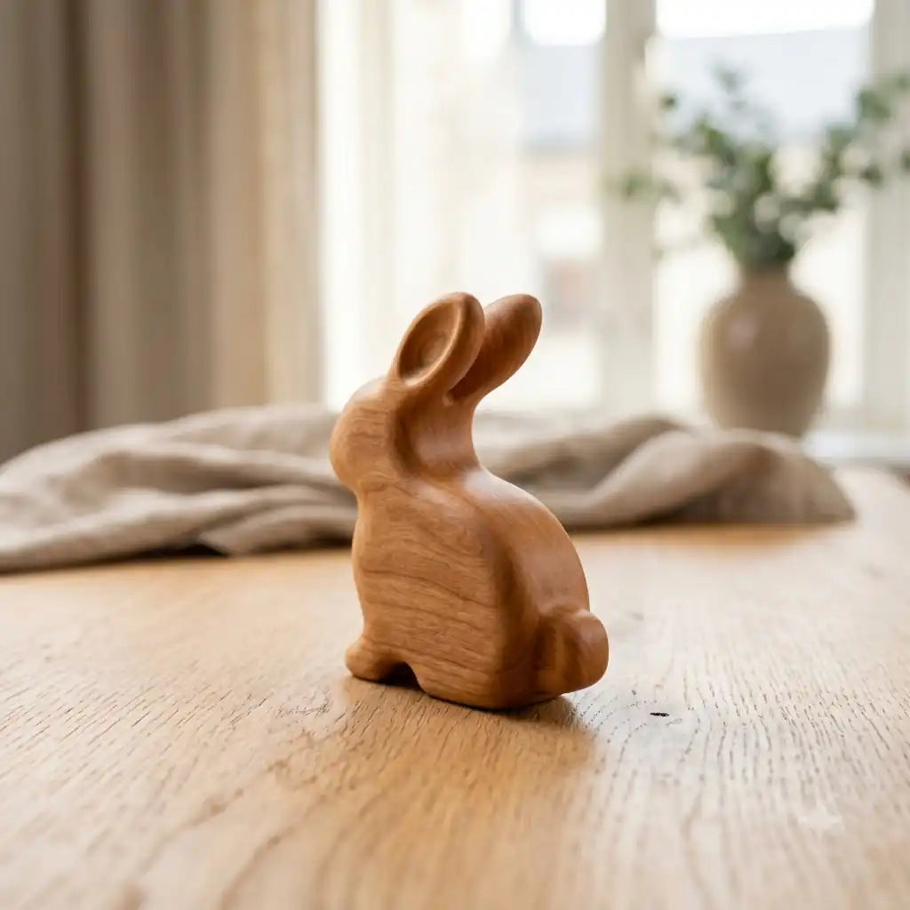 Scandinavian Wooden Rabbit 50 25 65 49