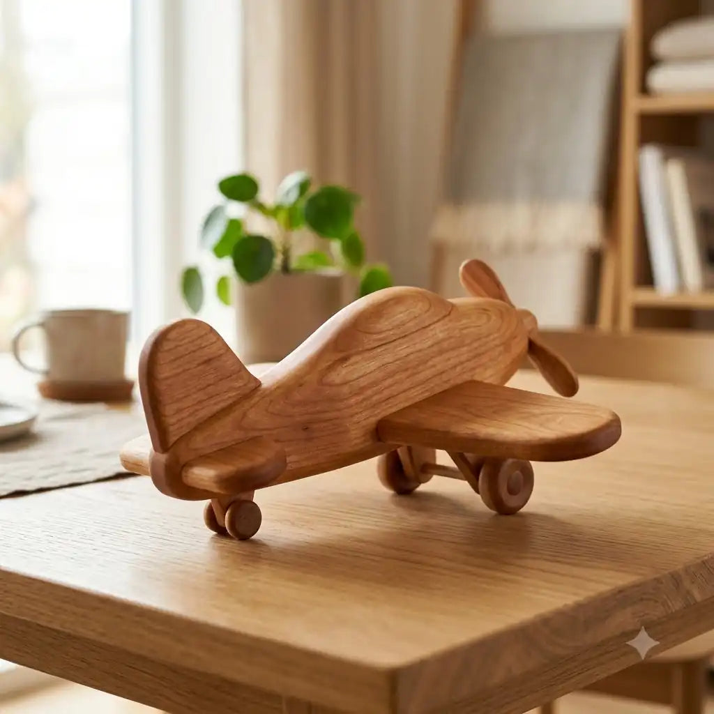 Vintage Wooden Airplane 82 78 38 79