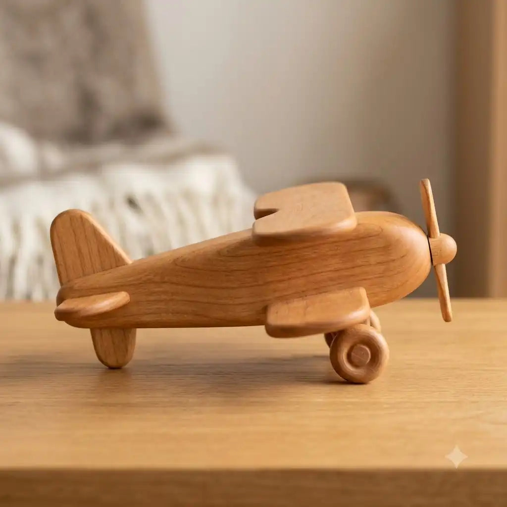 Vintage Wooden Airplane 82 78 38 79